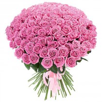 Bouquet of 75 pink roses